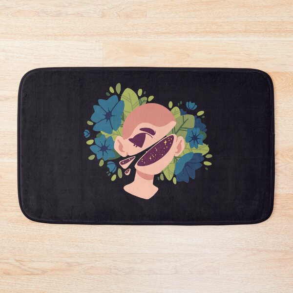 Item preview, Aesthetic cut head with flowers [PALE BLUE] designed and sold by Nocmora.