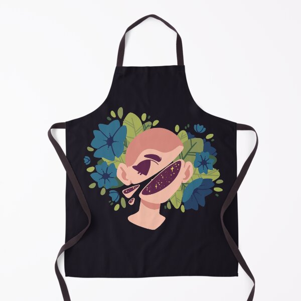 Item preview, Aesthetic cut head with flowers [PALE BLUE] designed and sold by Nocmora.