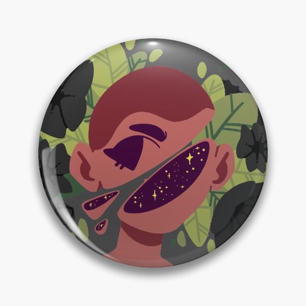 Item preview, Aesthetic cut head with flowers [TANNED BLACK] designed and sold by Nocmora.
