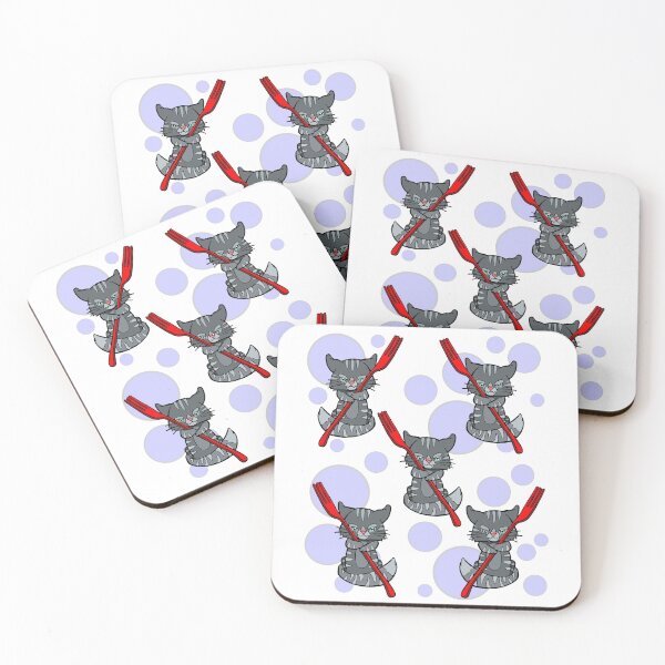 Item preview, angry kittens with forks designed and sold by sandpiperstudio.