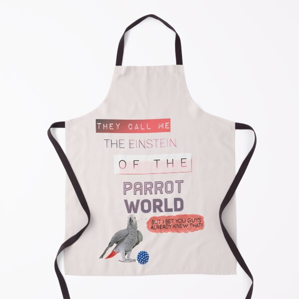 Item preview, Smart African Congo Grey Parrot Einstein Joke designed and sold by Wildlife Apparels Inc..