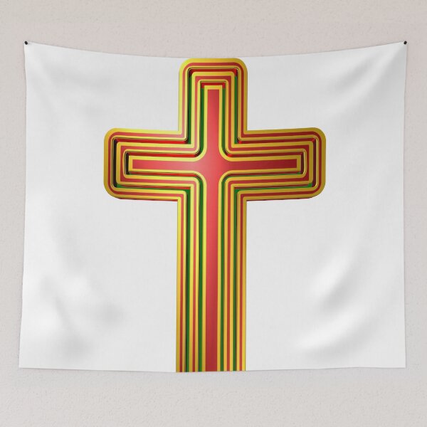 Item preview, Shining Primary Christian Cross designed and sold by toddbrooney.