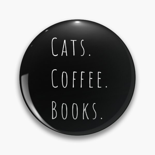 Item preview, Cats. Coffee. Books. designed and sold by PrintslyThings.