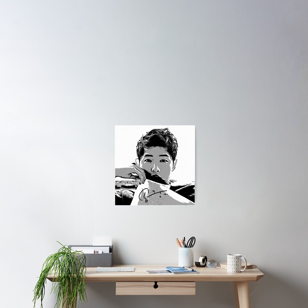 Lied Joong Ki 송중기 Heisser Koreanischer Schauspieler Unschuldiger Mann Poster Von Moduko Redbubble