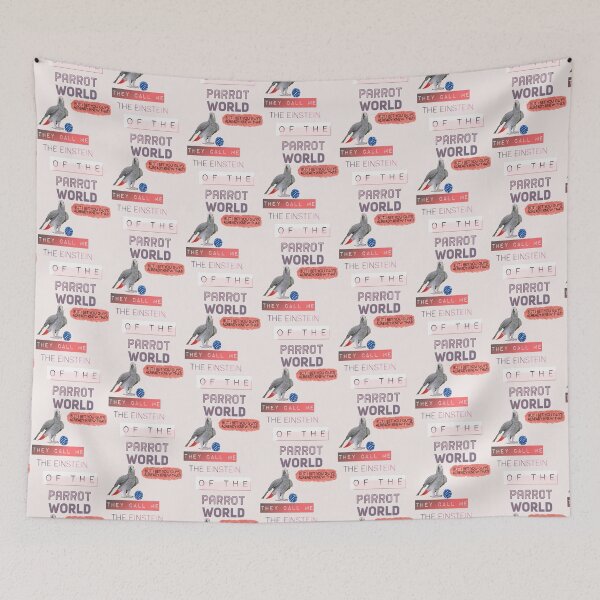 Item preview, Smart African Congo Grey Parrot Einstein Joke  designed and sold by Wildlife Apparels Inc..