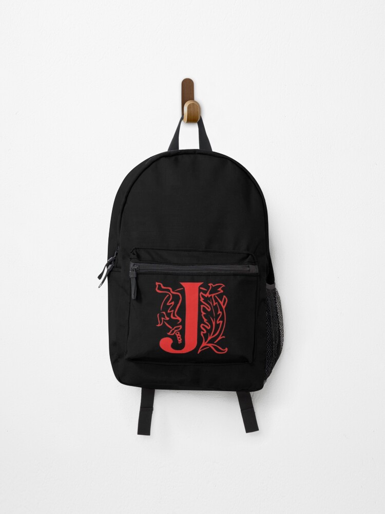 Thumbnail 1 of 3, Backpack, Initial monogram J designed and sold by Creative-draw.