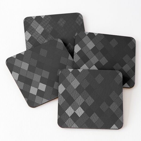 Item preview, Abstract Scattered Black and White Square Design designed and sold by Peekonet.