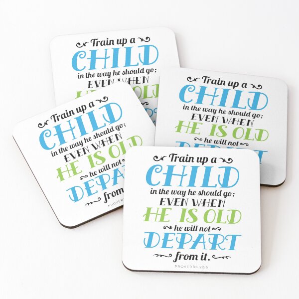 Item preview, Train Up a Child Proverbs 22 6 designed and sold by garmentoffaith.
