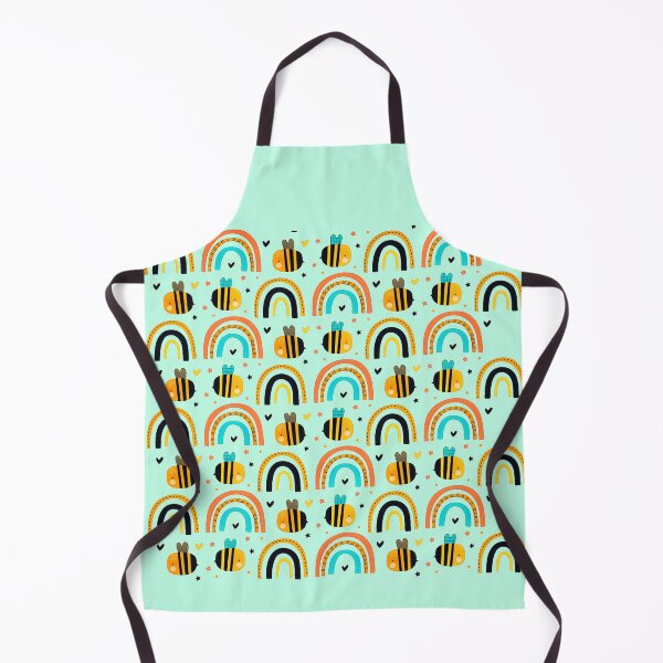 Item preview, RAINBOW AND BEES PATTERN designed and sold by NATUREZONE.