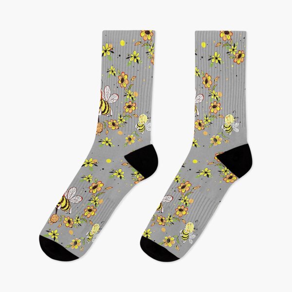 Item preview, FLOWERS AND BEES PATTERN designed and sold by NATUREZONE.