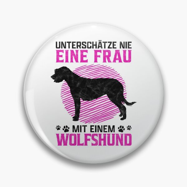 Artikelvorschau, Frau mit Irischer Wolfshund Windhund Besitzerin Spruch entworfen und verkauft von madgrfx.
