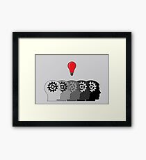 Idea and Solution concept Framed Print