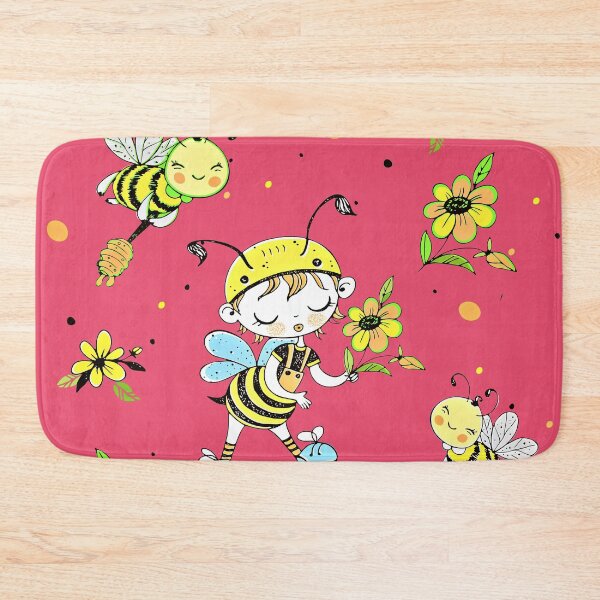 Item preview, FLOWERS AND BEES PATTERN designed and sold by NATUREZONE.