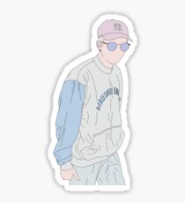 BTS Rap Monster Fashion Lineart #1 Sticker