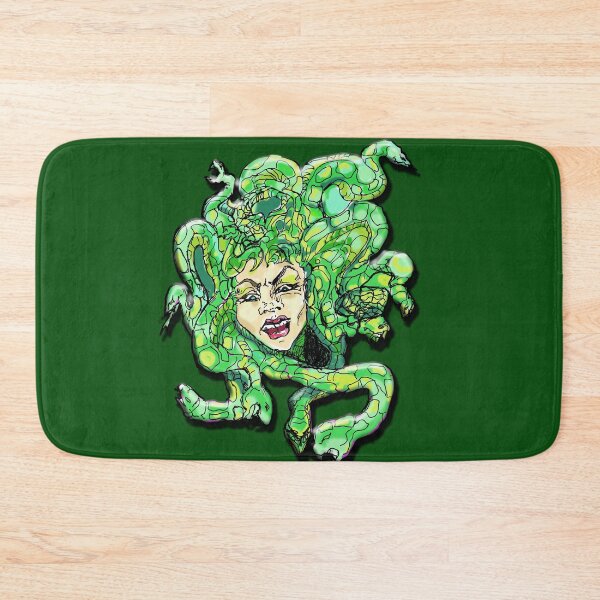 Item preview, Medusa Snake Serpent Mythology Baroque Anime Art Nouveau Lady Face designed and sold by Anticulture.