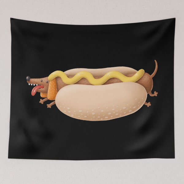 Item preview, Hot Dog in a bun designed and sold by dog-gone-it.
