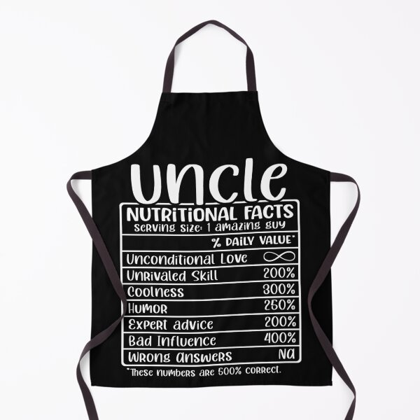 Item preview, Uncle, Nutritional Facts, Funny Uncle Gift designed and sold by FuntasticDez.