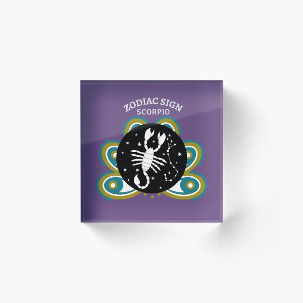 Scorpio as another Zodiac Sign Acrylic Block