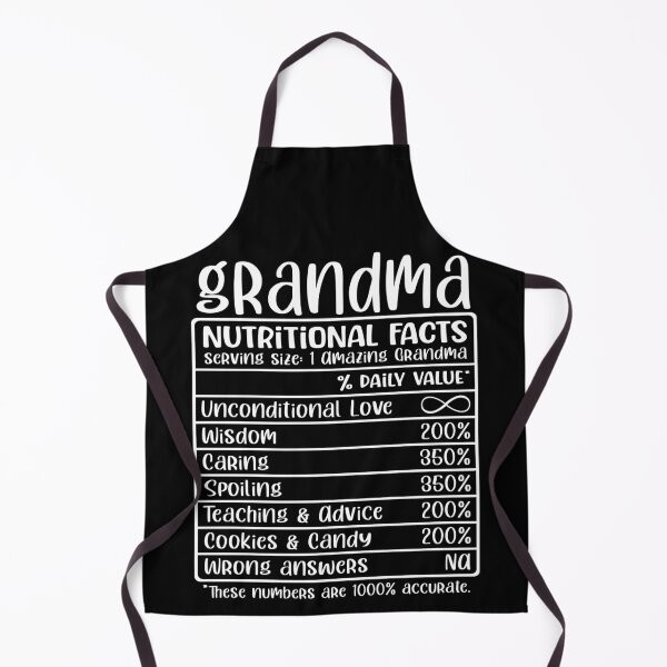 Item preview, Grandma, Nutritional Facts, Funny Grandma Gift designed and sold by FuntasticDez.