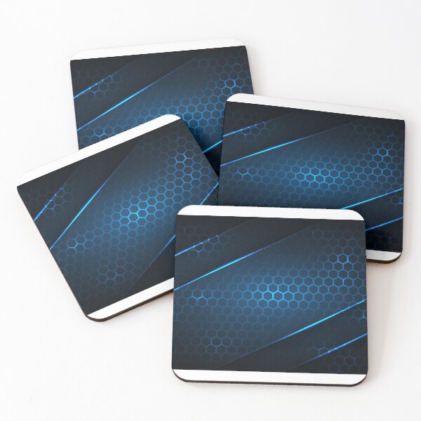 Item preview, Abstract Glowing Blue Hexagonal Design designed and sold by Peekonet.