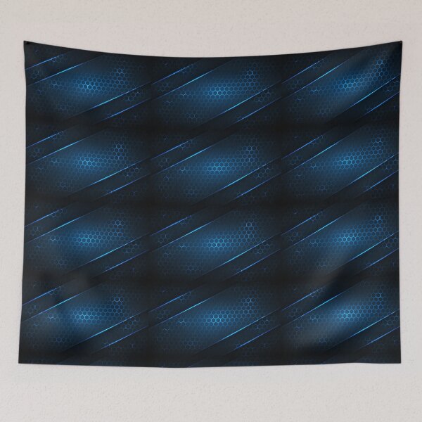 Item preview, Abstract Glowing Blue Hexagonal Design designed and sold by Peekonet.