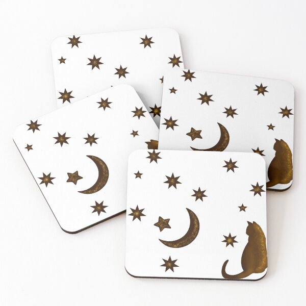 Item preview, Moon cat with stars designed and sold by MabelGtz.