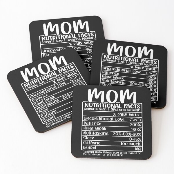 Item preview, Mom, Nutritional Facts, Funny Mom Gift designed and sold by FuntasticDez.