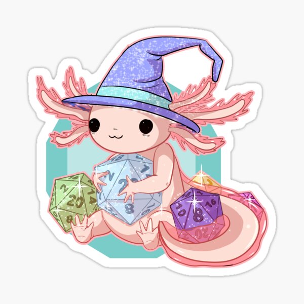 Artikel-Vorschau von Axolotl Würfel, designt und verkauft von AlbaVulpes.