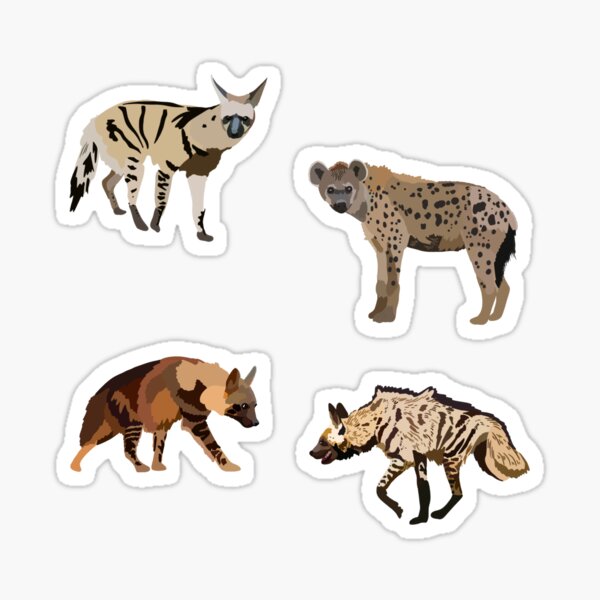 H is for Hyena Sticker