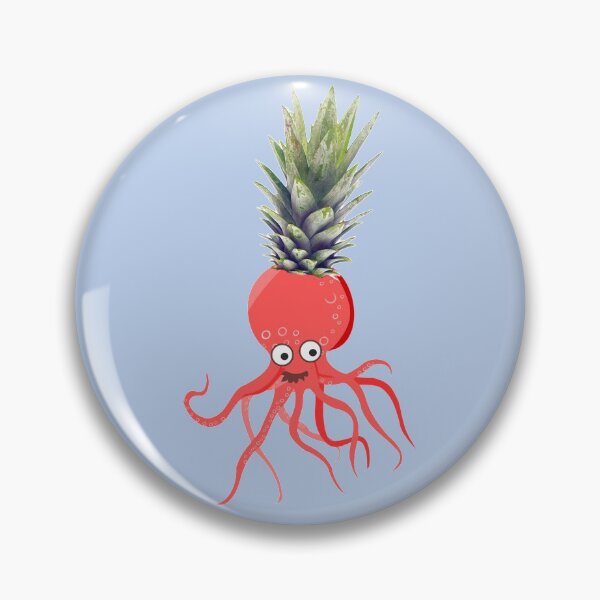 Item preview, Pineapple Orange Octopus  designed and sold by DiensDesign.