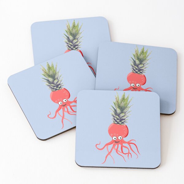 Item preview, Pineapple Orange Octopus  designed and sold by DiensDesign.