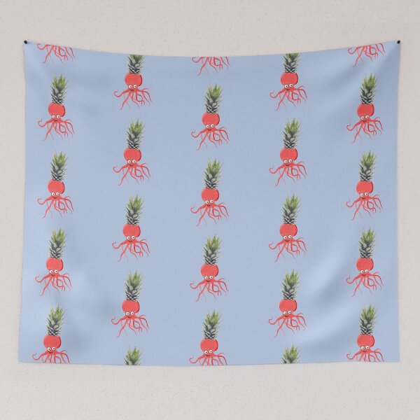 Item preview, Pineapple Orange Octopus  designed and sold by DiensDesign.