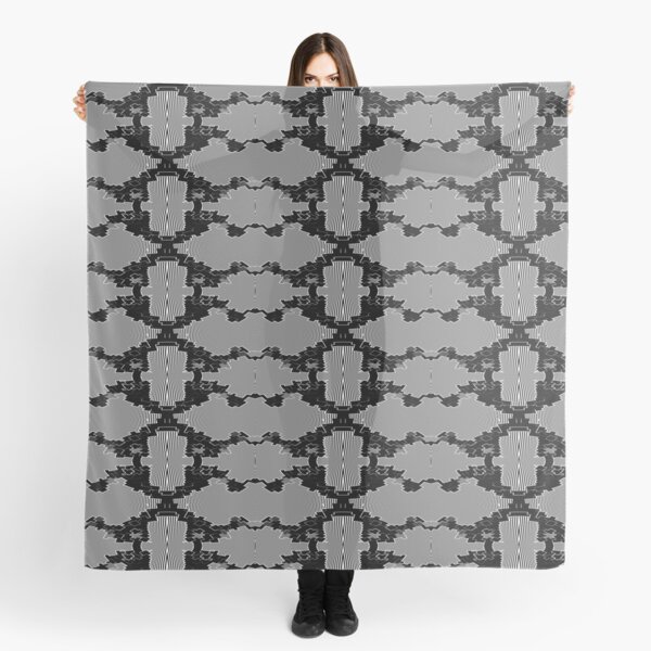 Mirrored Black and White Vipers Scarf
