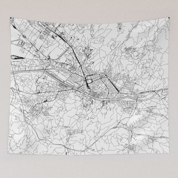 Item preview, Florence White Map designed and sold by multiplicitymap.