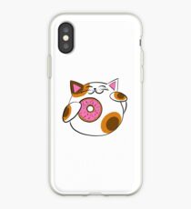 Vinilo o funda para iPhone Donut Lucky cat