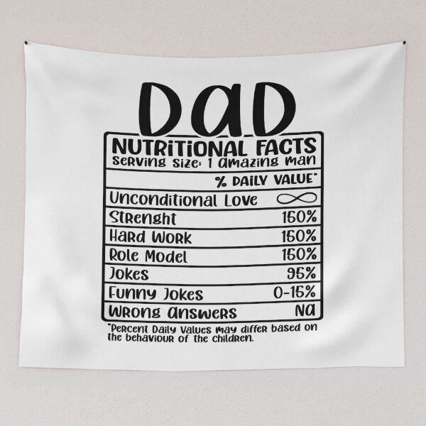 Item preview, Dad, Nutritional Facts, Funny Dad Gift designed and sold by FuntasticDez.