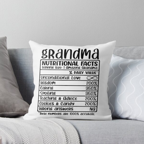 Item preview, Grandma, Nutritional Facts, Funny Grandma Gift designed and sold by FuntasticDez.