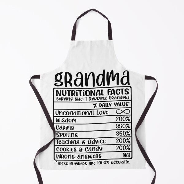Item preview, Grandma, Nutritional Facts, Funny Grandma Gift designed and sold by FuntasticDez.
