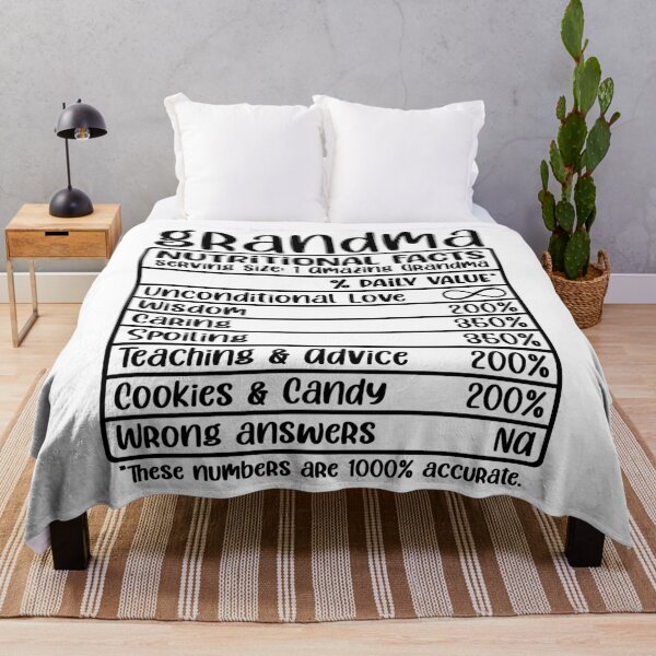 Item preview, Grandma, Nutritional Facts, Funny Grandma Gift designed and sold by FuntasticDez.