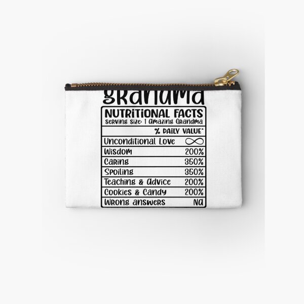 Item preview, Grandma, Nutritional Facts, Funny Grandma Gift designed and sold by FuntasticDez.