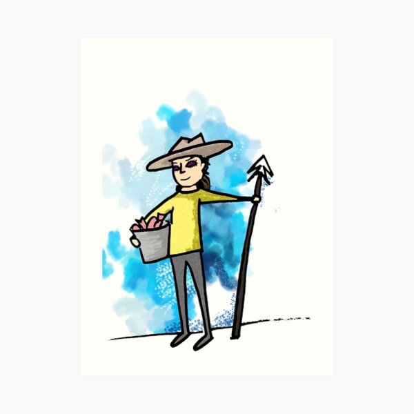 A Lady and her Harpoon Art Print