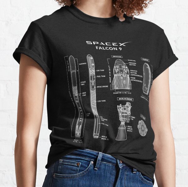 Falcon 9 Blueprint Classic T-Shirt
