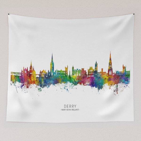 Item preview, Derry Northern Ireland Skyline designed and sold by ArtPrints.