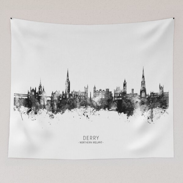 Item preview, Derry Northern Ireland Skyline designed and sold by ArtPrints.