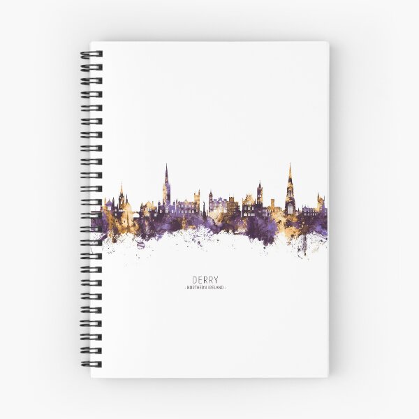 Aperçu de l'œuvre Derry Northern Ireland Skyline créée et vendue par ArtPrints.