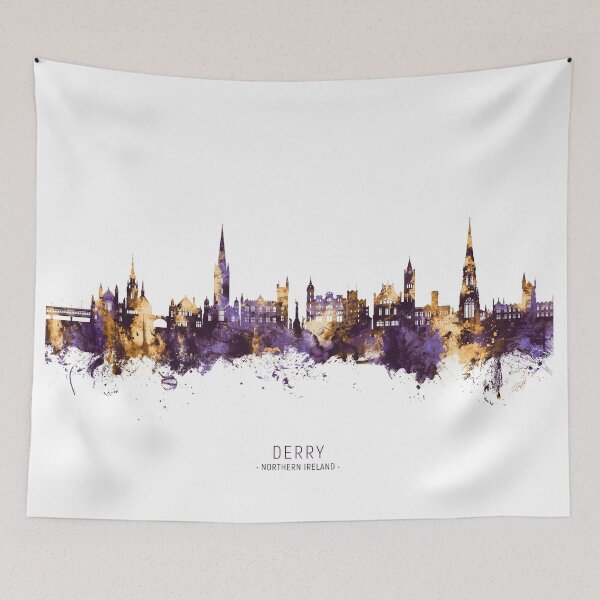 Item preview, Derry Northern Ireland Skyline designed and sold by ArtPrints.