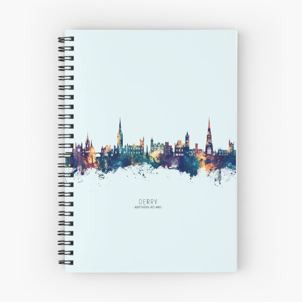 Aperçu de l'œuvre Derry Northern Ireland Skyline créée et vendue par ArtPrints.