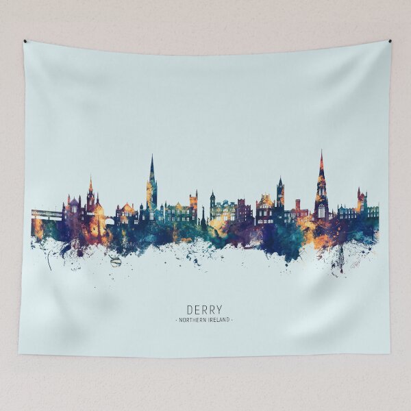 Item preview, Derry Northern Ireland Skyline designed and sold by ArtPrints.