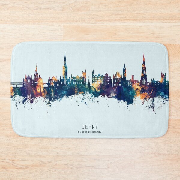Item preview, Derry Northern Ireland Skyline designed and sold by ArtPrints.