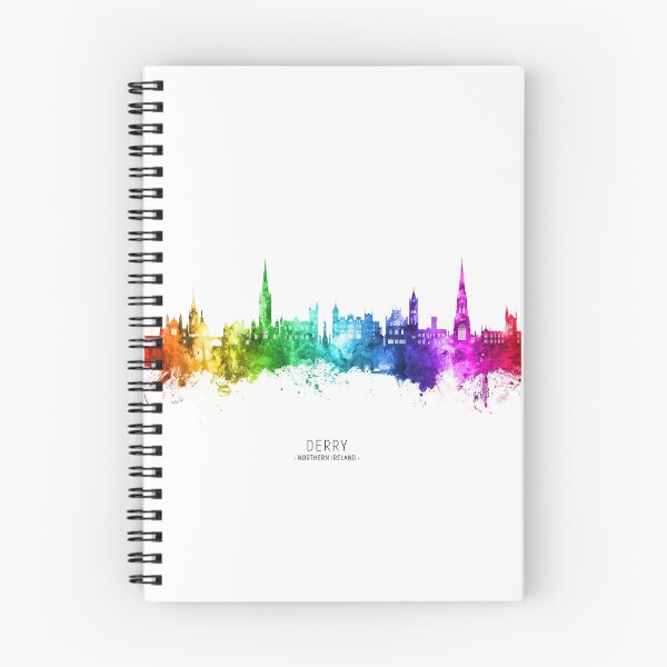 Aperçu de l'œuvre Derry Northern Ireland Skyline créée et vendue par ArtPrints.